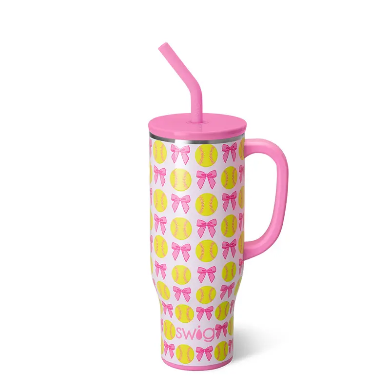 Pitch Hit Run 30Oz Insulated Mega Mug 1