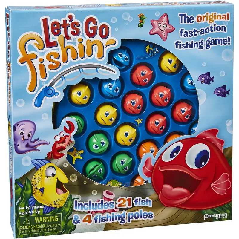 Pressman Let’S Go Fishin’ Game – Classic Catch-And-Release Toy For Ages 5–7 1