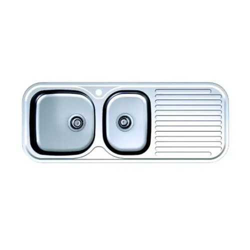 Radiant R180.1L 123 Cm Stainless Steel End-Bowl Kitchen Sink – Budget-Friendly & Durable 1