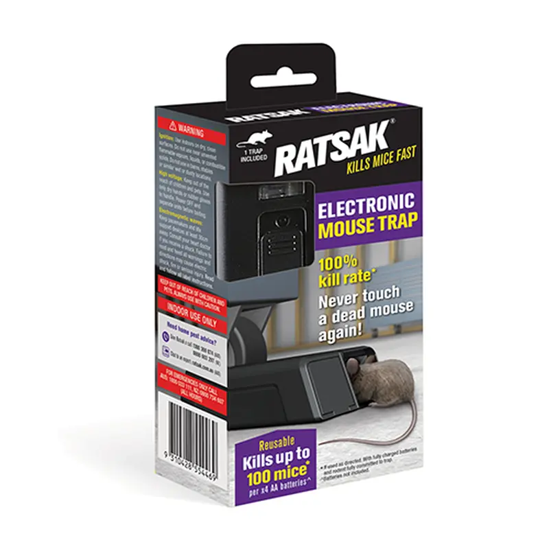 Ratsak Electronic Mouse Trap – Powered By 4 Aa Batteries (Model 55446) 1