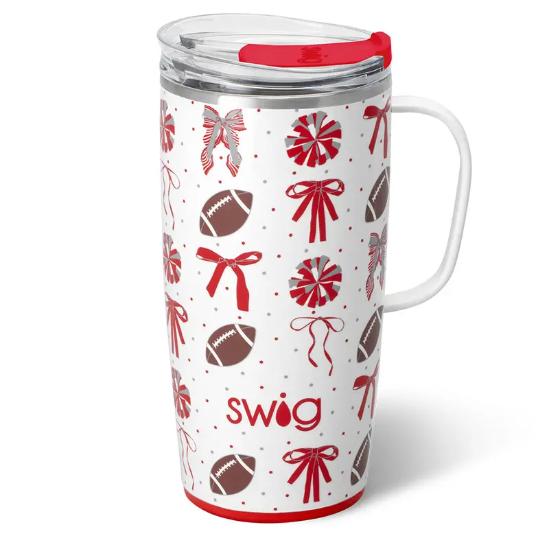 Red And Gray 22Oz Thermal Travel Mug – Spirit Collection 1