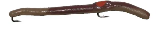 Rival Catalpa Worm Soft Bait – 7-Inch Straight Tail, Purple 1