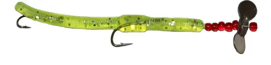 Rival Spin Fishing Lure – Chartreuse With Silver Flake Finish, 14G 1