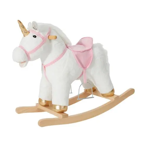 Rocking Unicorn Ride-On Toy – Stable Spring-Action Seating For Ages 3+ 1