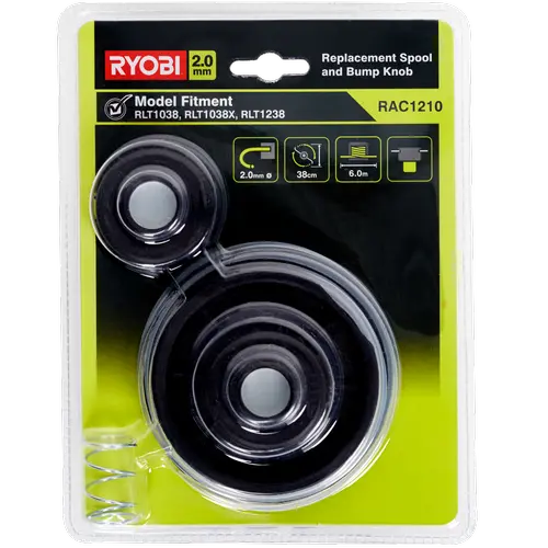 Ryobi 2 Mm Line Trimmer Spool & Pre-Cut Line – Designed For 1000W/1200W Models 1