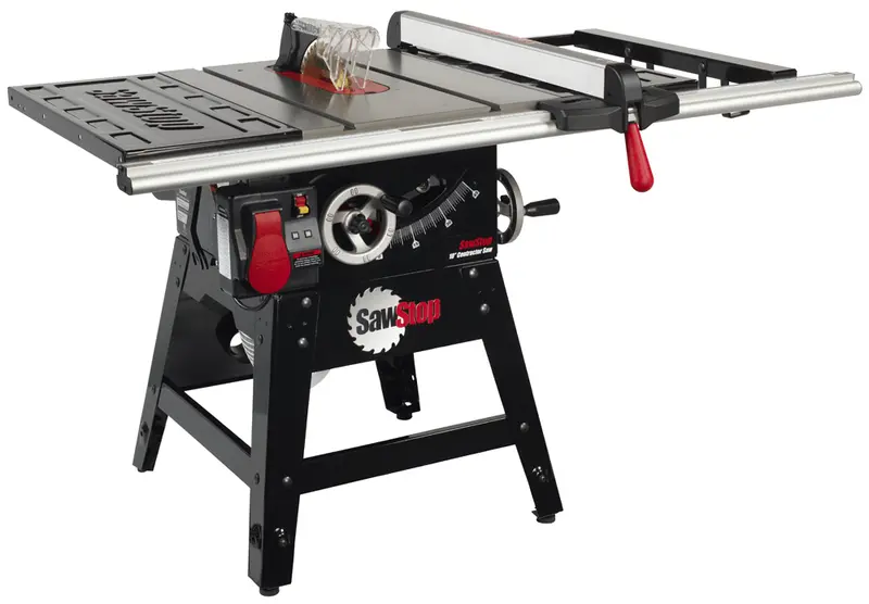 Sawstop 1.75 Hp Contractor Table Saw With 30" Aluminum Extrusion Fence Kit 1