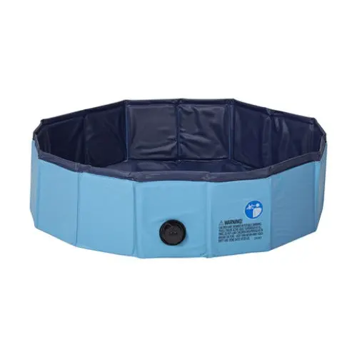 Sky Blue Portable Pet Bath Tub — No-Inflation Required, Integrated Drain & Lightweight Portability 1