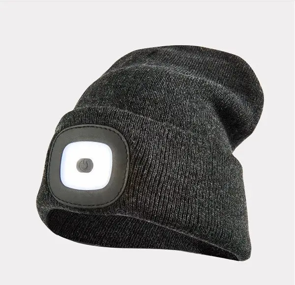 Sms Led Beanie Hat – Grey, 4-Pack, Hands-Free Lighting For Trekking 1