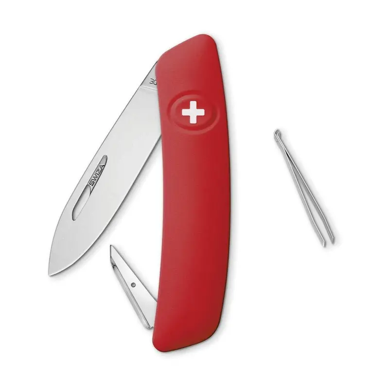 Swiza D00 Red Pocket Knife – Swiss-Made Compact Blade 1