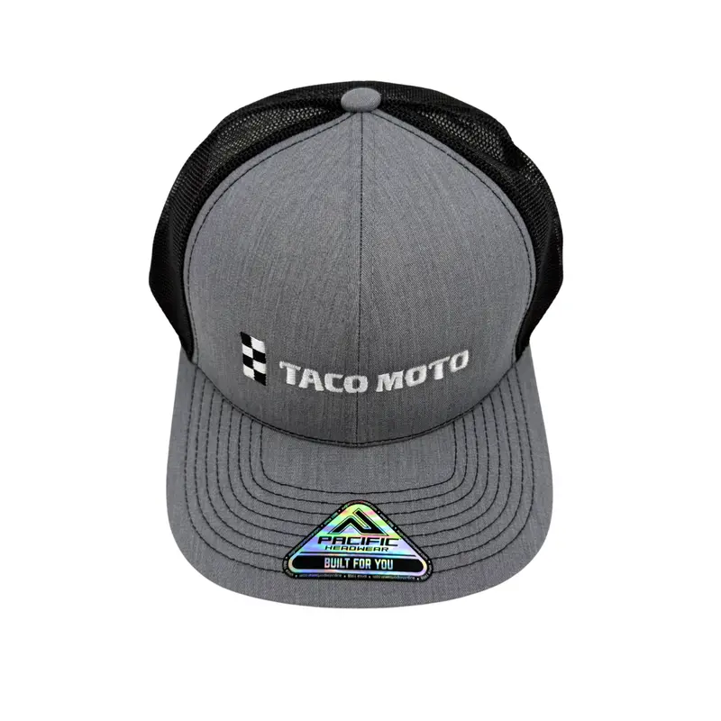 Taco Moto Classic Trucker Hat – Embroidered Cotton Mesh Cap 1