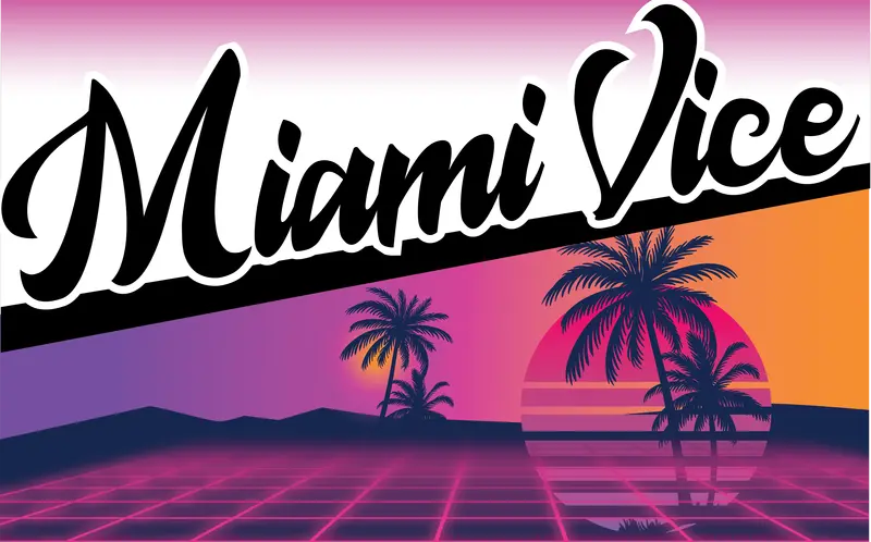 Taco Moto Co. Miami Vice Graphics Kit For Off-Road Motorcycles 1
