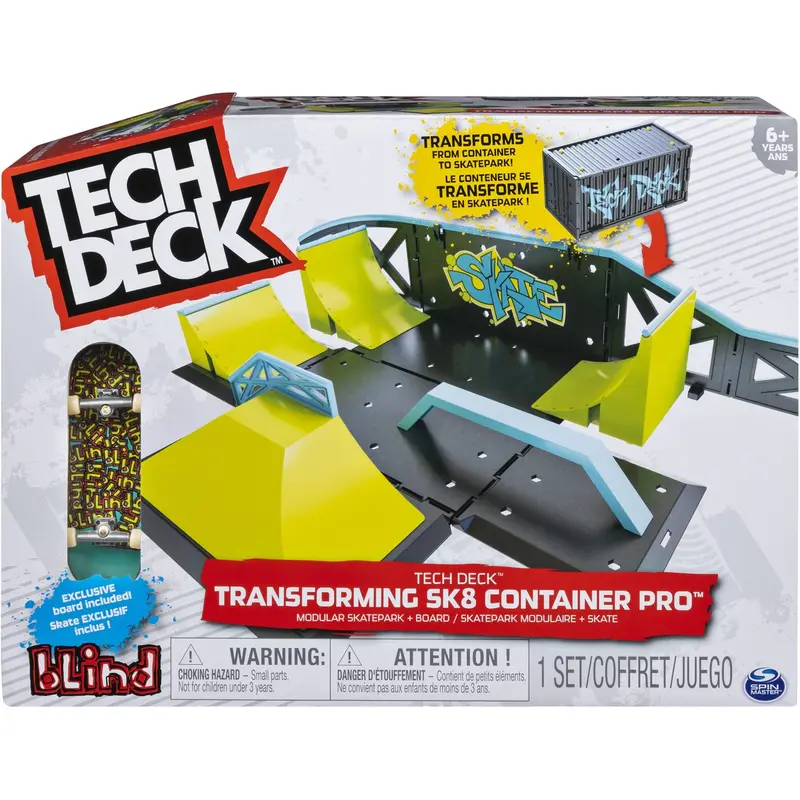 Tech Deck Transforming Street Container Toy – Expandable Urban Playset For Kids 6 And Up 1
