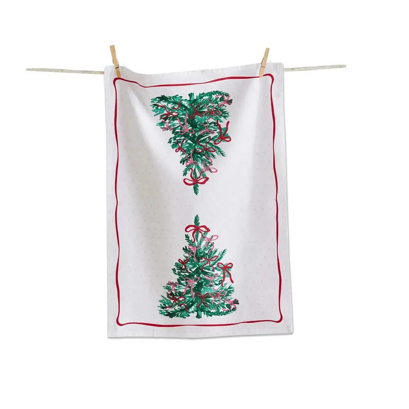 'Very Merry' Holiday-Themed Kitchen Dishtowel 1