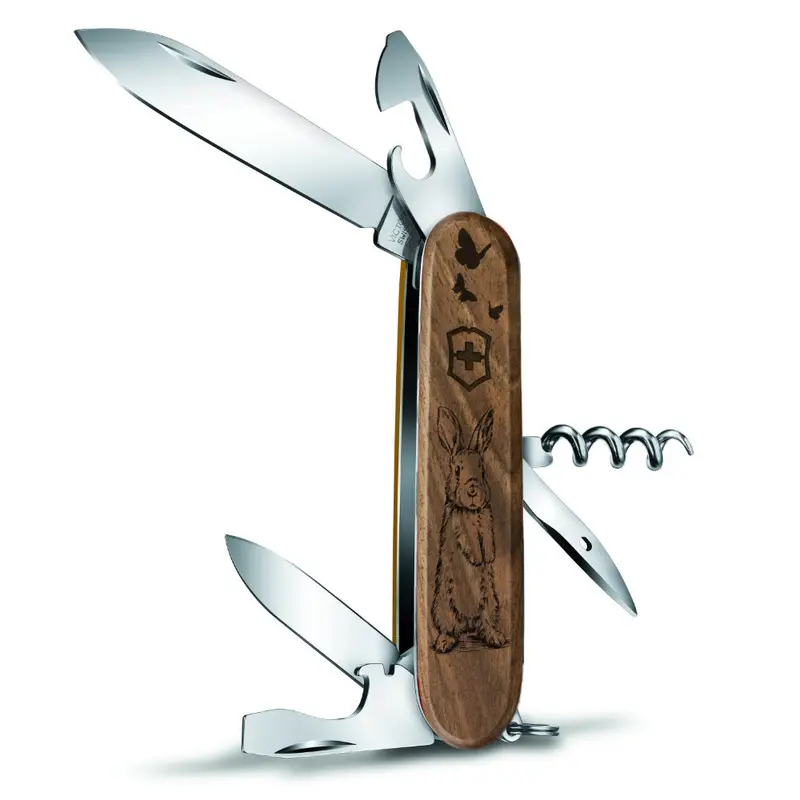 Victorinox Bunny Spartan Swiss Army Knife – Personalized Walnut Edition 1