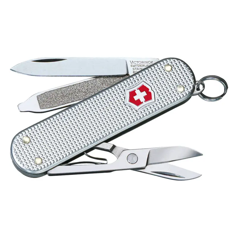 Victorinox Classic Sd Silver Alox Knife – Sleek Mini Swiss Army Tool 1
