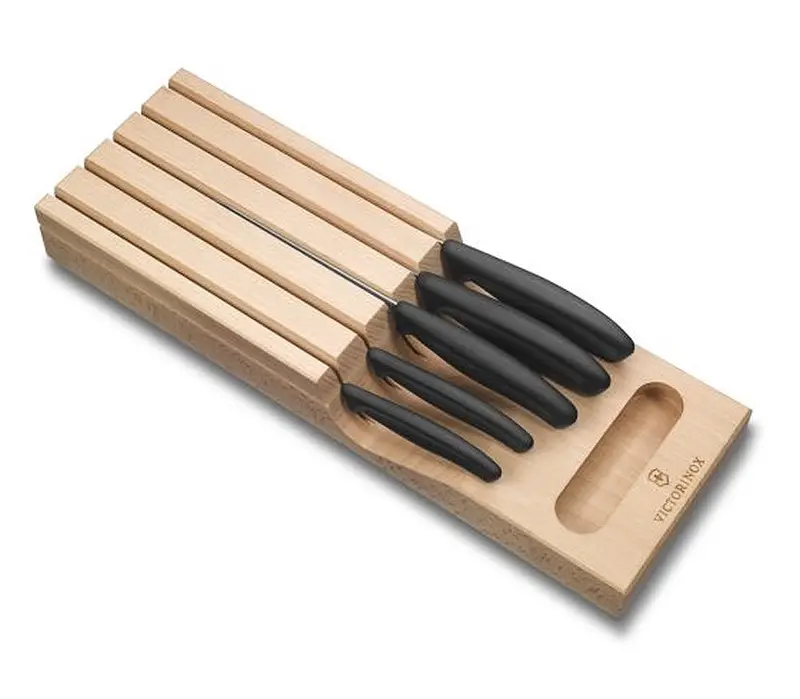 Victorinox Swiss Classic 5-Piece Chef Knife Set With In-Drawer Storage Holder 1