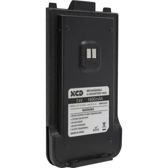 Xcd 1800Mah Extended Replacement Battery – Compatible Exclusively With Xcd-5W1P Uhf Radios 1