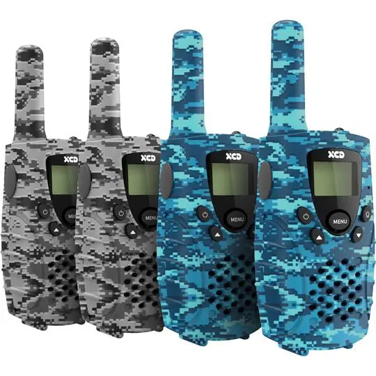 Xcd 4-Pack Uhf Cb Radio Set – Camo-Style Handhelds, 80 Channels, Up To 6Km Range 1