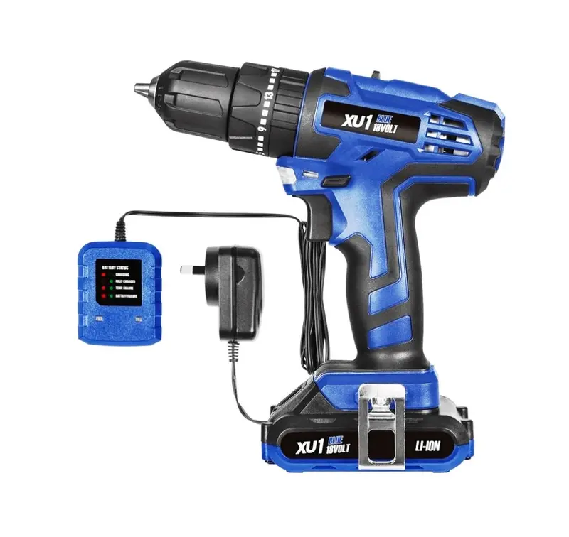 Xu1 Blue Xlhdk-1801 18V Cordless Hammer Drill Combo Kit 1