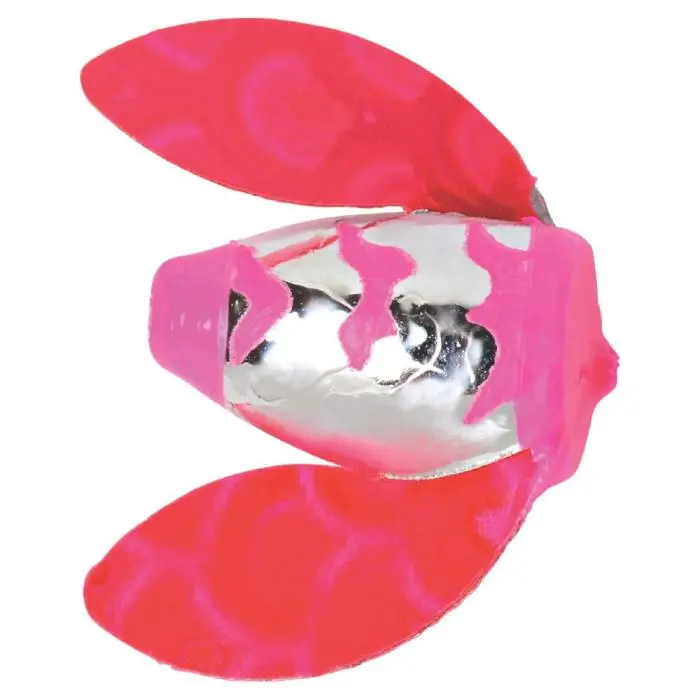Yakima Worden’S Spin-N-Glow Spinner Rig – Size 0, Uv Pink Double Trouble 1