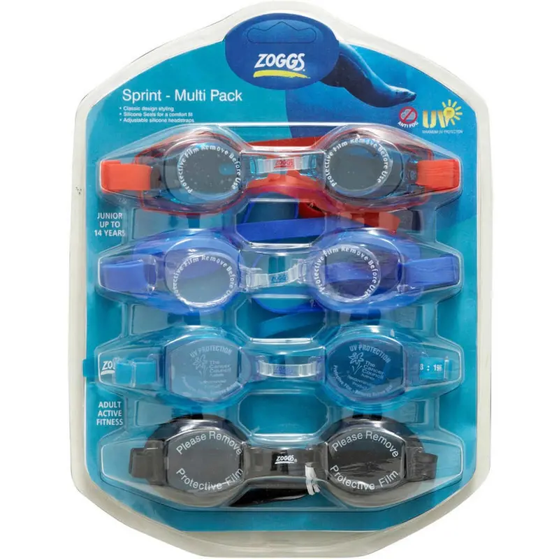 Zoggs Sprint Swim Goggles – Value Pack For Recreational Swimmers 1