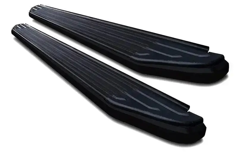 Black Horse Off-Road Pr-J168Bk Peerless Running Boards – Black Steel Side Steps 1